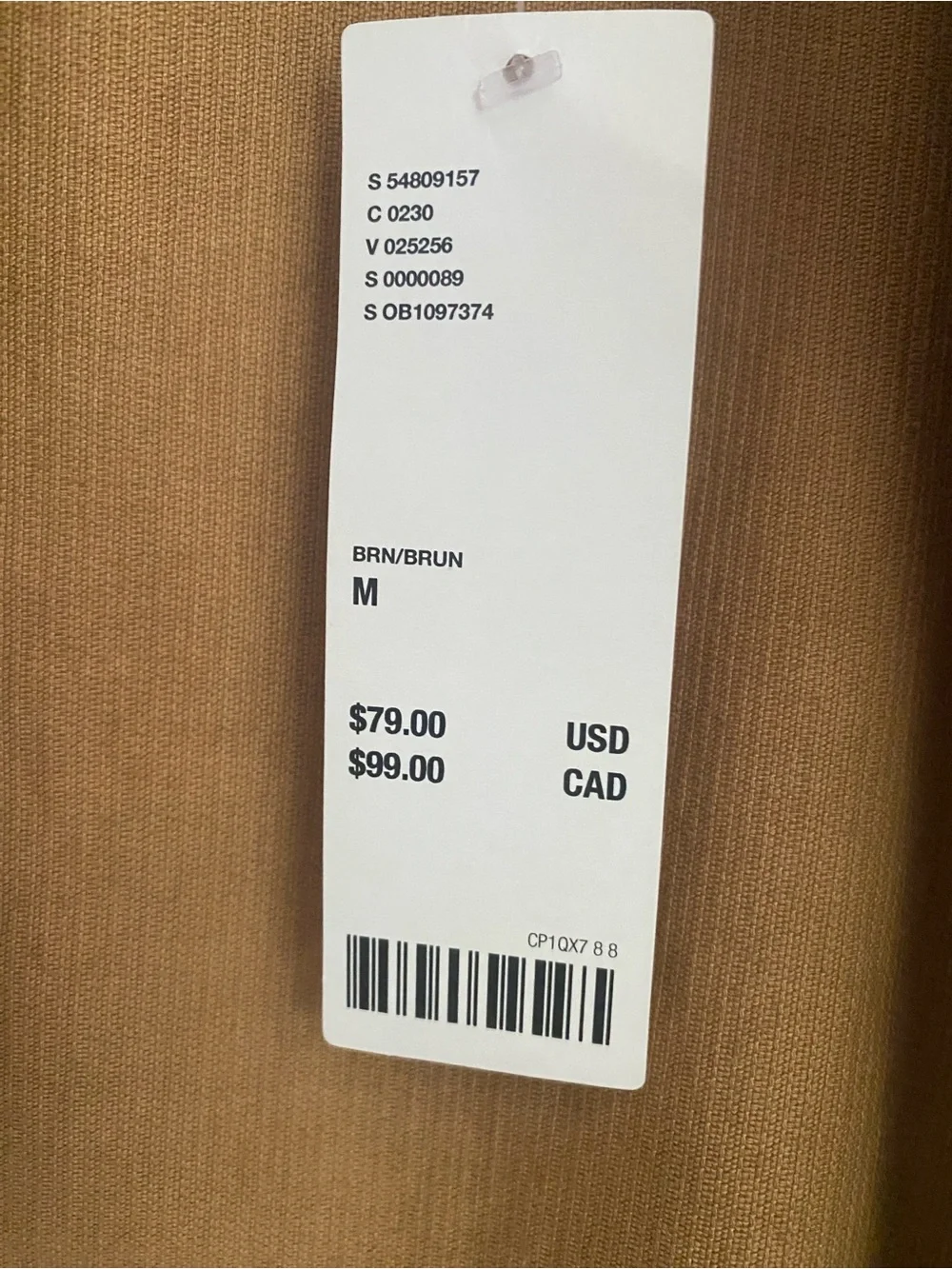 Urban Outfitters Brown Corduroy Zip Jacket